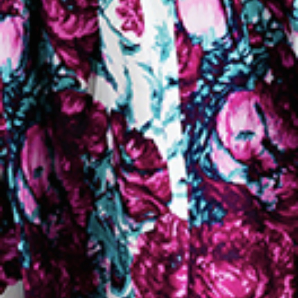 Jenny Skirt in Blue & Magenta Floral - Picture 3 of 4